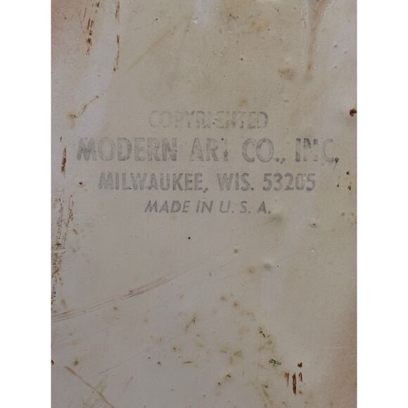 Vintage Chalkware Bird Decor Woodpecker Picture 3-D Wall Art - Picture 4 of 7